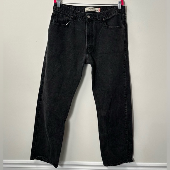 Levi's Other - LEVI'S 505 men's black regular fit straight leg jeans, 38x32.